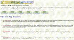 Desktop Screenshot of csettestprep.com
